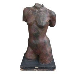 Vintage plaster female nude
