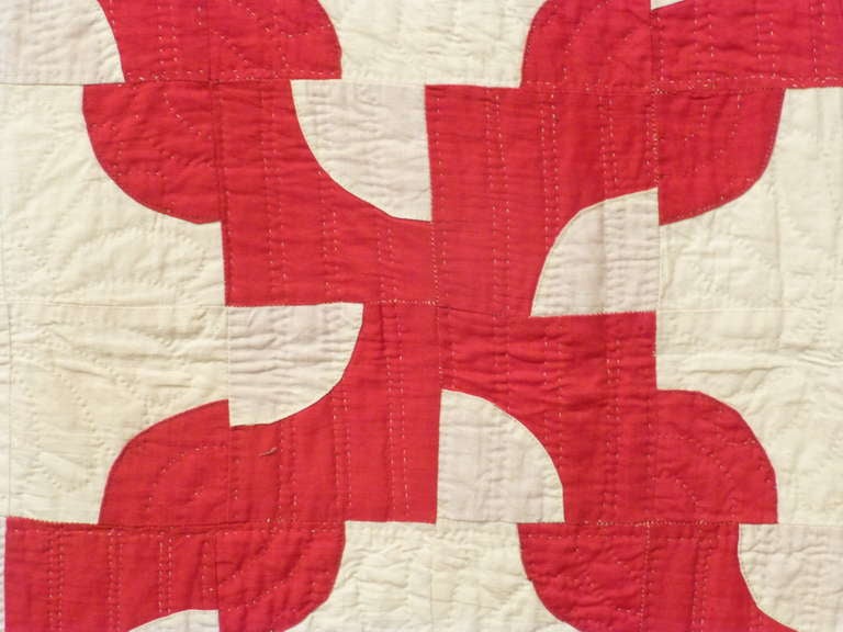 Primitive Antique Pieced Quilt.  