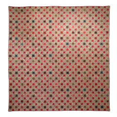 "Variable Stars" Pieced Antique Quilt. 2