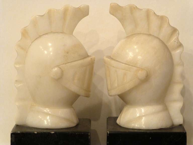 Pair of Marble Bookends. 1