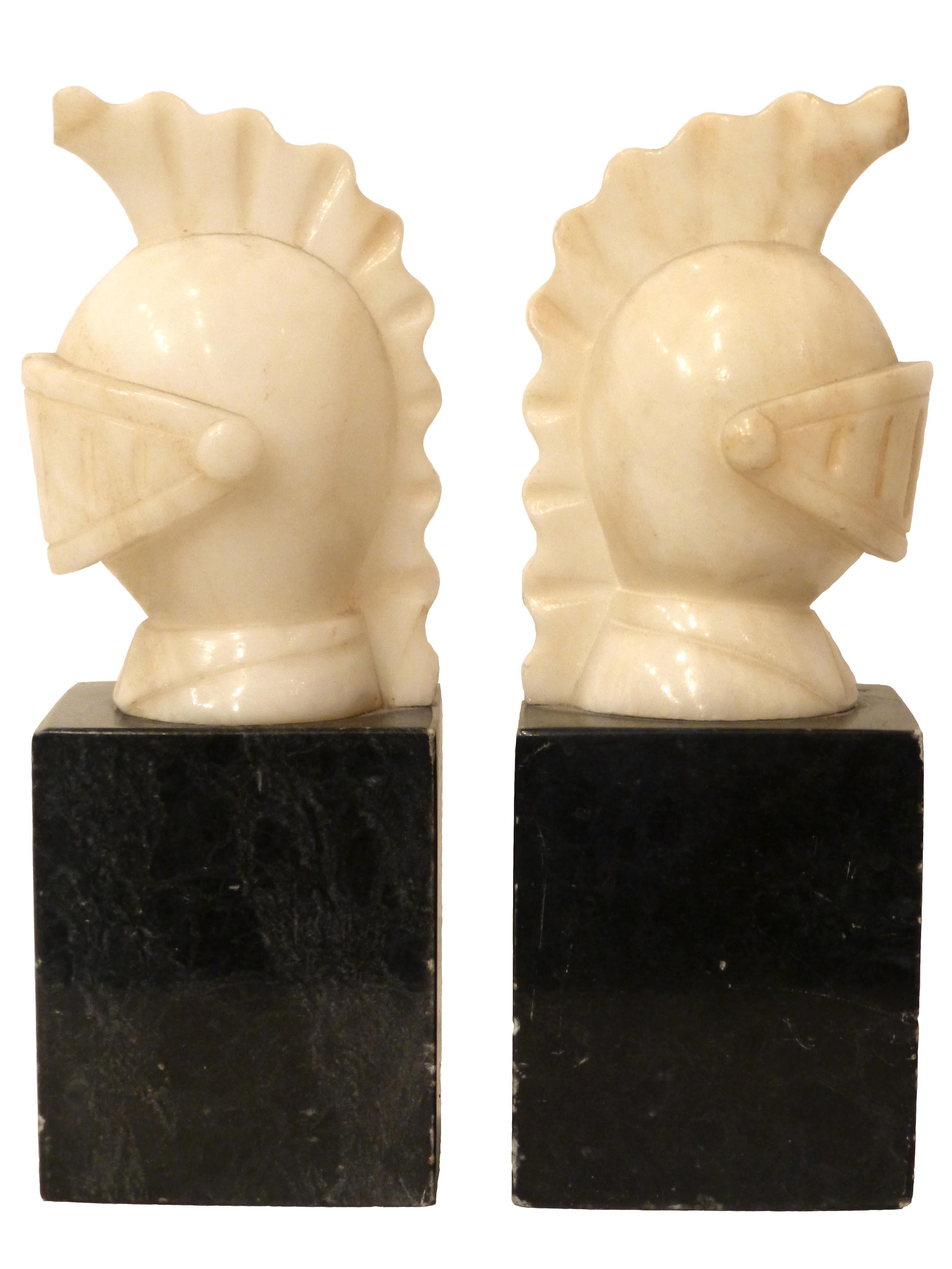 Pair of Marble Bookends.