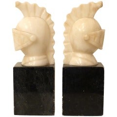 Pair of Marble Bookends.