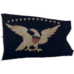 13-Star Eagle American Ship Swallow-Tailed Pennant Flag. 1