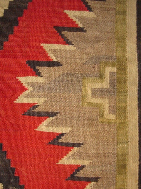 Hand-Woven Navajo Rug.