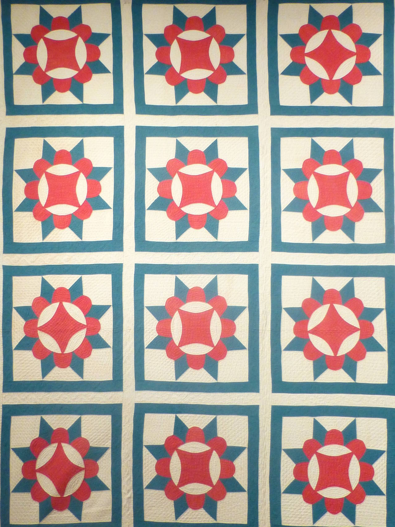 Antique Quilt "Crown of Thorns" For Sale at 1stdibs