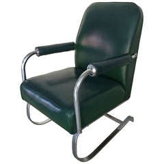 A Kem Weber Springer chair for the LLoyd Manufacturing C. circa 1930.