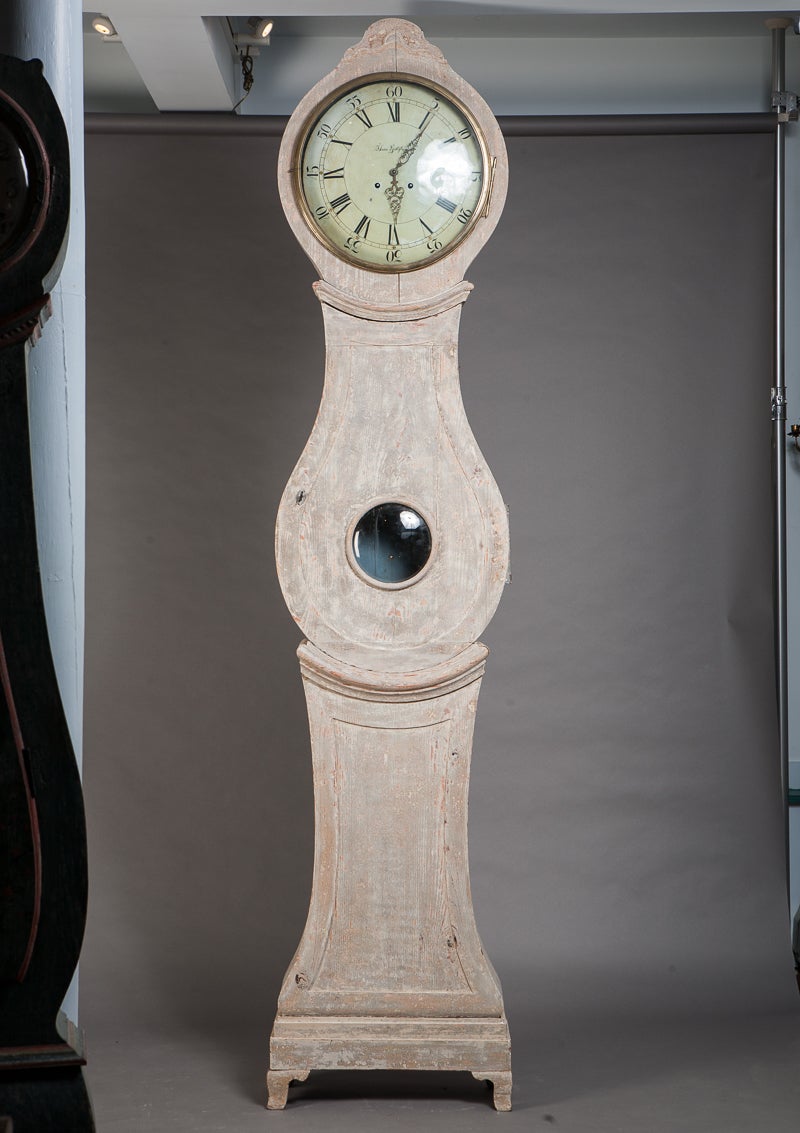 Swedish Tall Case Clock, Rococo Period, circa 1760