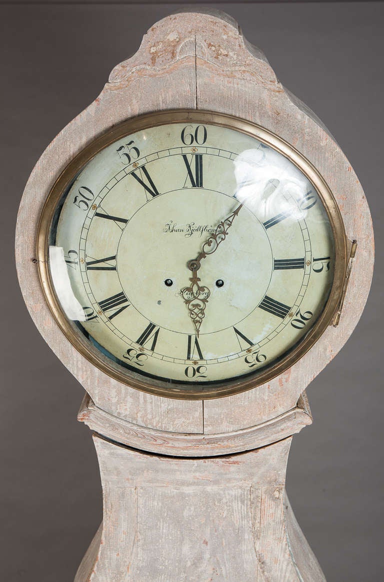 Swedish Tall Case Clock, Rococo Period, circa 1760 1