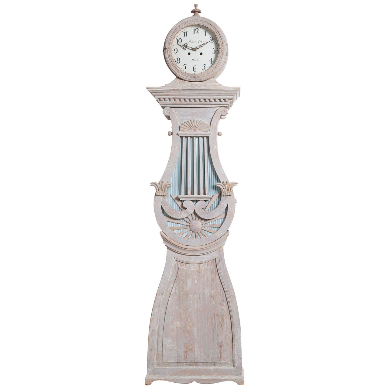 Rare Gustavian Period Tall Case Mora Clock, circa 1780