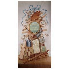 French Advertising Panel on Canvas for Shop Window, Late 19th Century 7