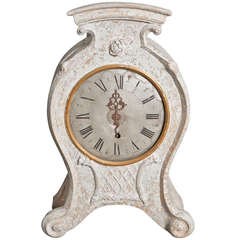 Swedish Rococo Period Standing or Wall Clock, circa 1760 5