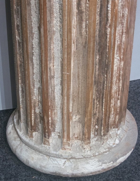 19th Century Reeded Columns with Ionic Capitals