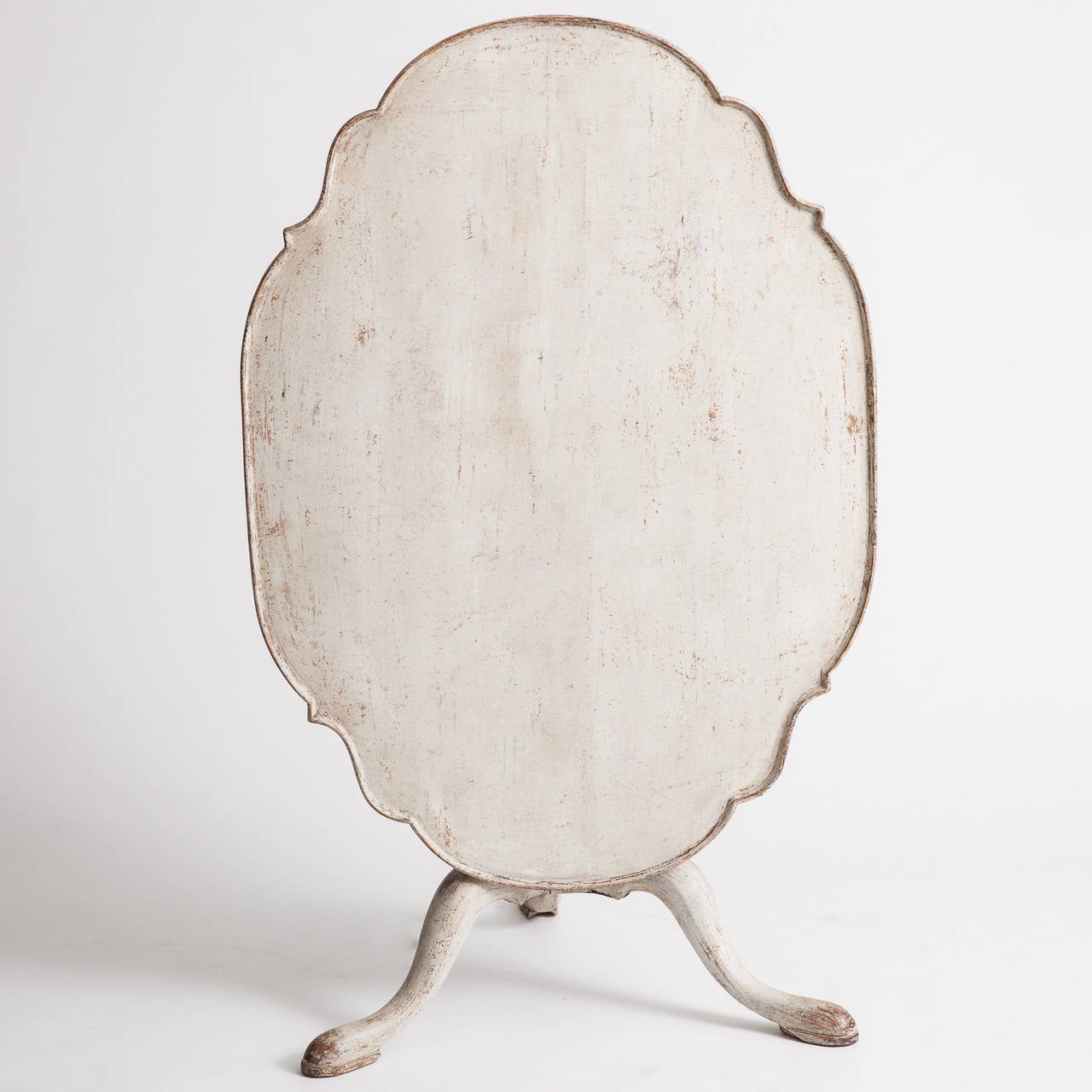 Swedish Rococo Period White Painted Flip-Top Table, circa 1760 2