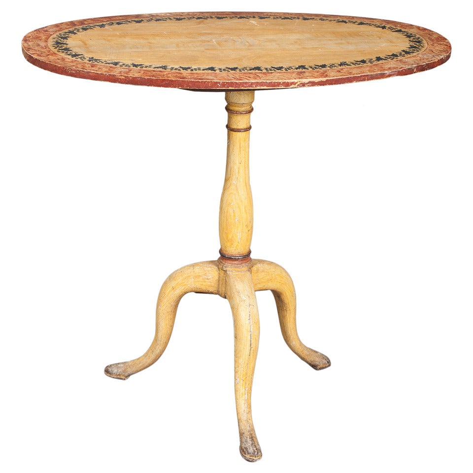 Swedish Oval Flip-Top Table, circa 1840 For Sale
