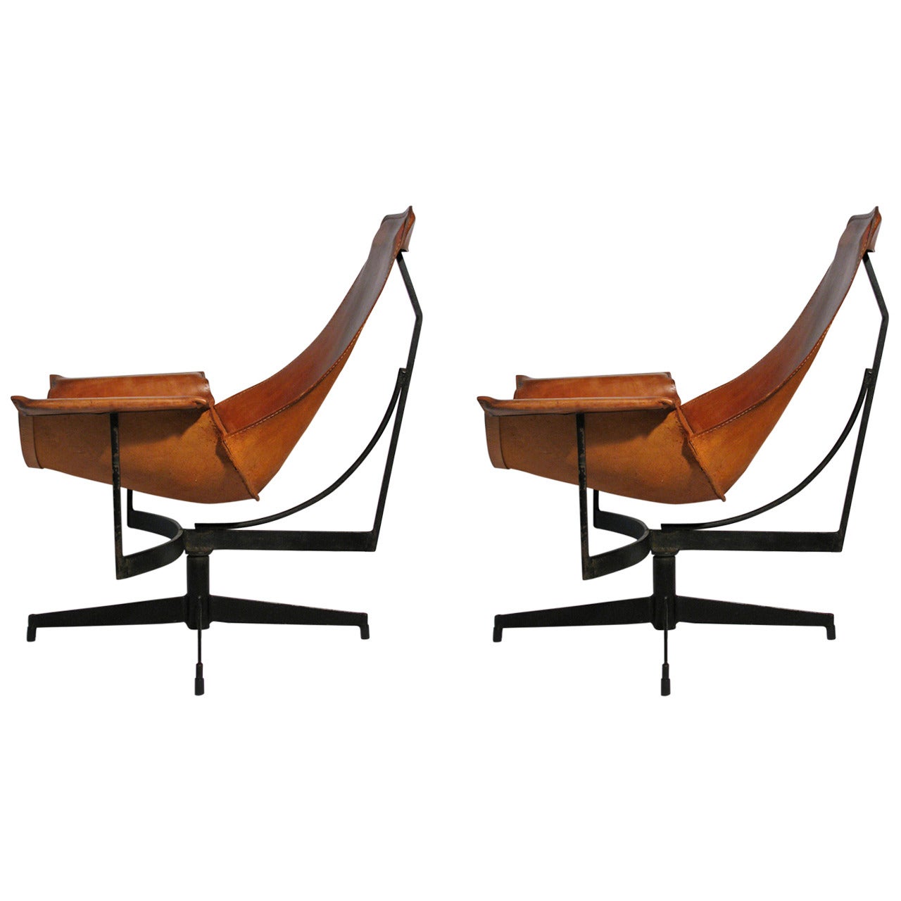 Rare Pair of William Katavolos Lounge Chairs