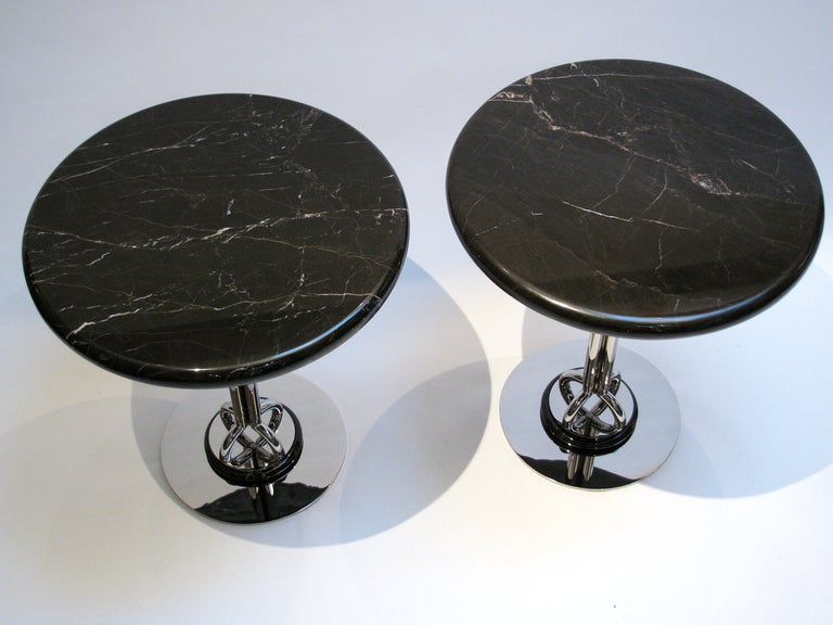 American A Pair of Nicos Zographos Drinks/ Side Tables
