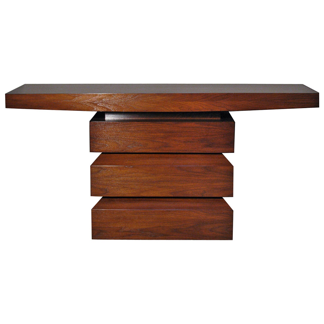 Walnut Console by Peter Alexander For Sale