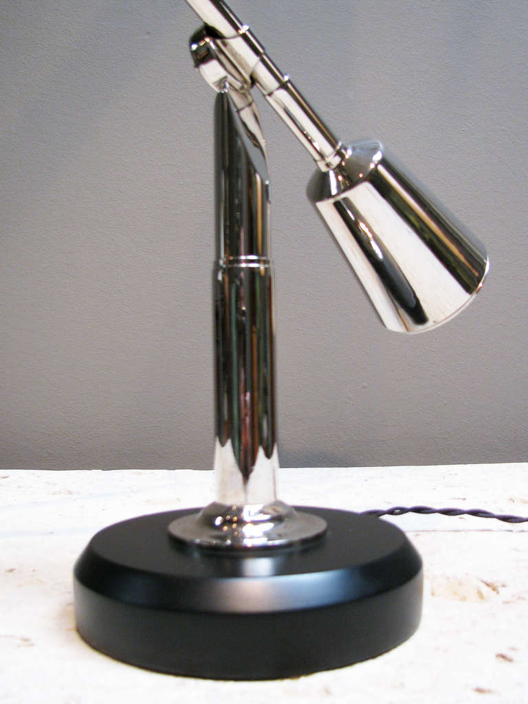 Aluminum Edouard-Wilfred Buquet Table Lamp