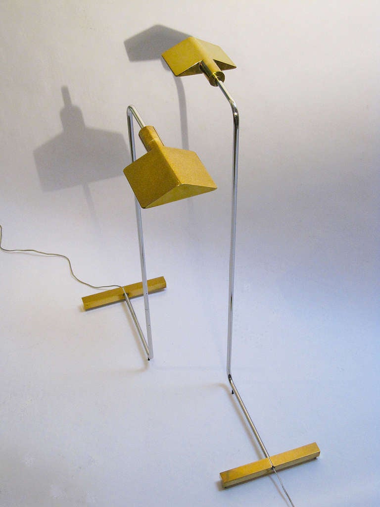 Mid-Century Modern Adjustable Pair of Reading Lamps by Cedric Hartman