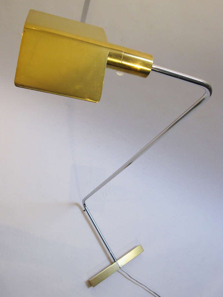 Brass Adjustable Pair of Reading Lamps by Cedric Hartman