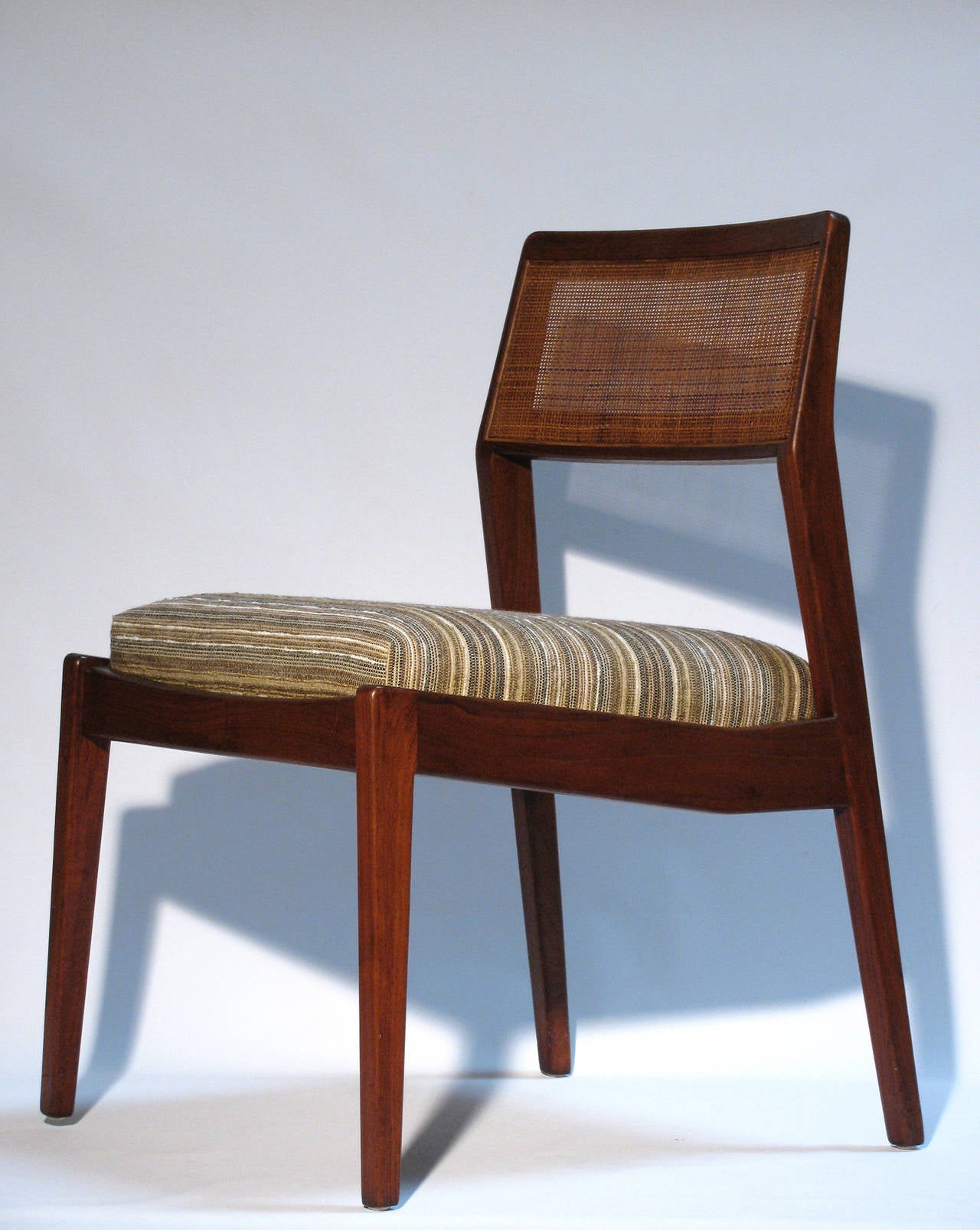 American Set of Four Walnut Chairs by Jens Risom