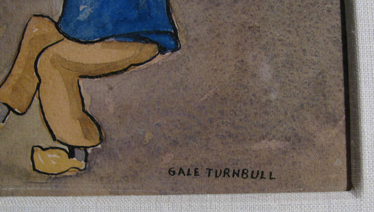 American Gale Turnbull Framed Watercolor