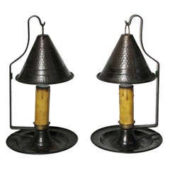 A Pair of Copper Table Lanterns