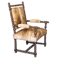 A Walnut Spindle Chair