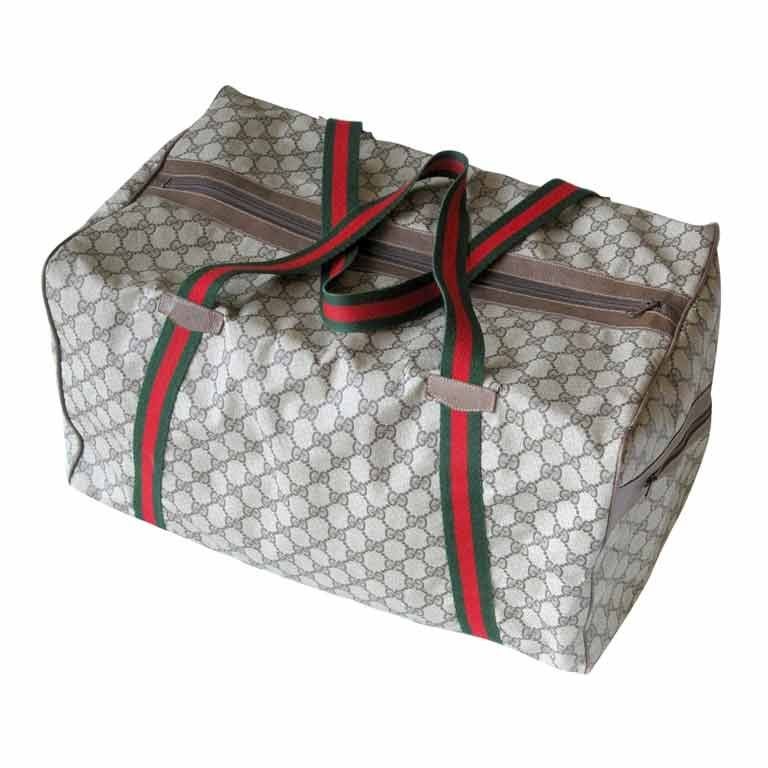 A large GUCCI Monogram Travel Bag Duffle at 1stdibs
