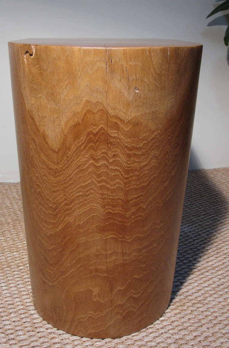 A Conical Form Teak Stump In Excellent Condition In Austin, TX