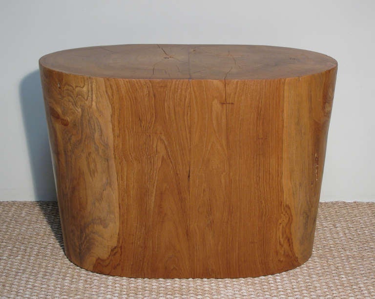 A Conical Form Teak Stump