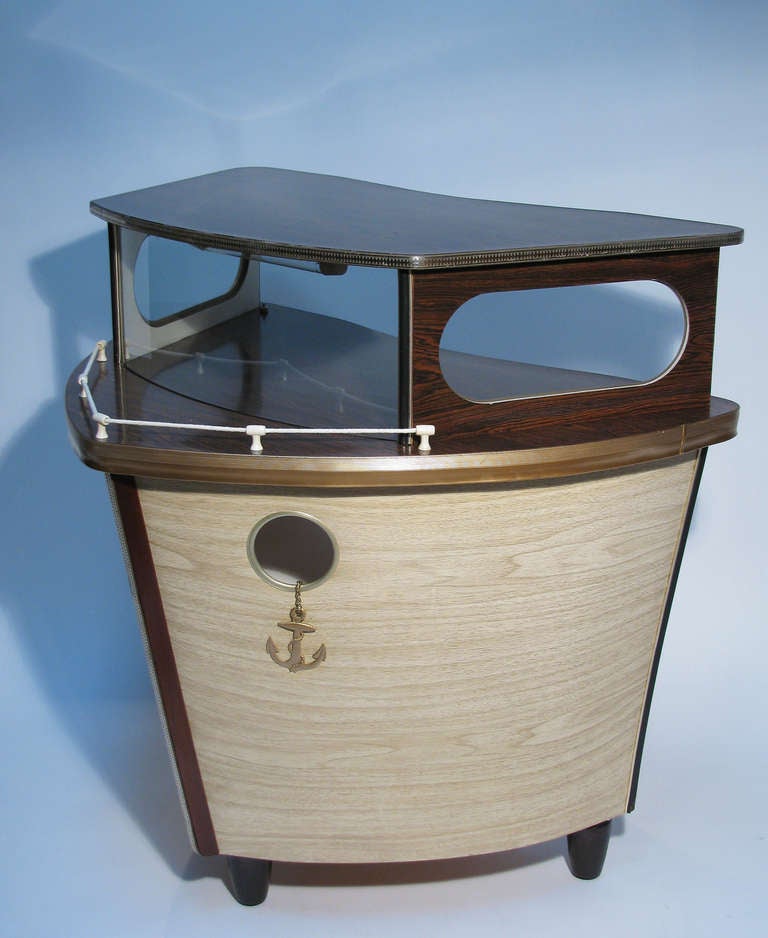 Mid-Century Modern A Boat Bar by Barget