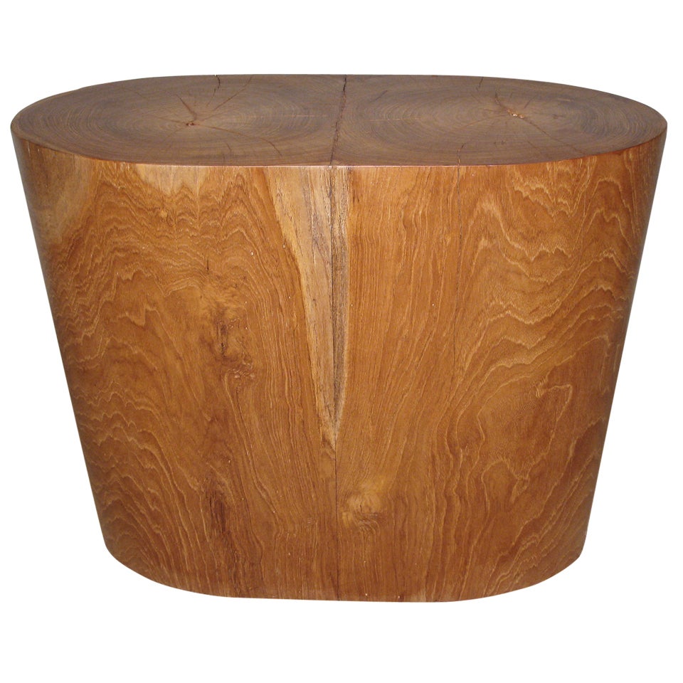 A Conical Form Teak Stump