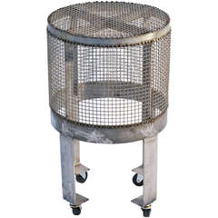 Industrial Steel Cage Table w/ Wheels