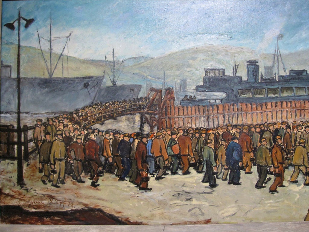 Mid-20th Century A Framed Painting, 