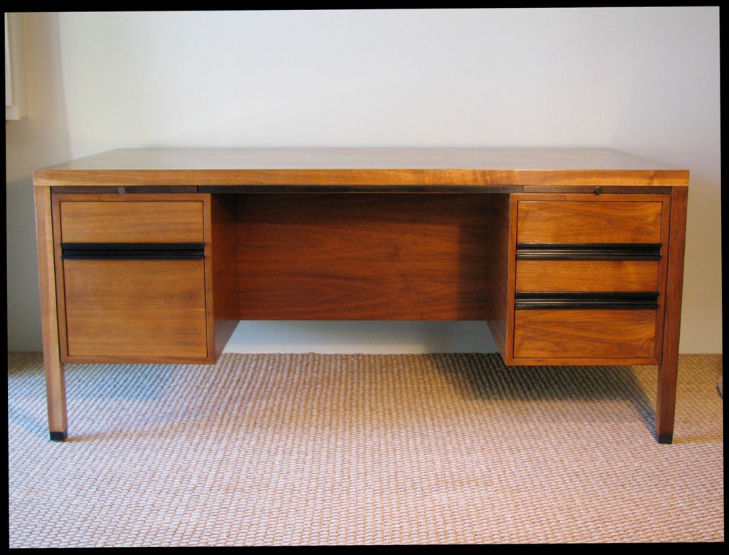 A Harvey Probber for Calvin Walnut Desk
