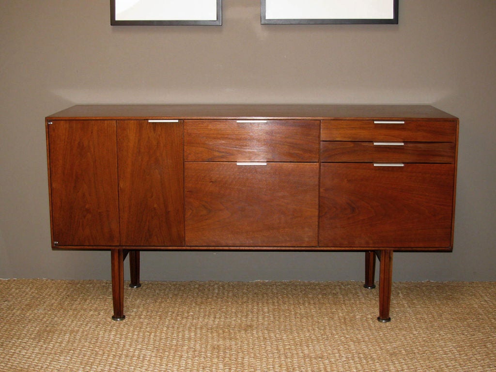 A Walnut Low Cabinet by John Stuart