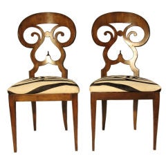 Antique A Pair of Biedermeier Chairs