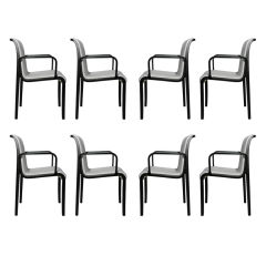 A Set of (8) Knoll Arm Chairs by Bill Stephens