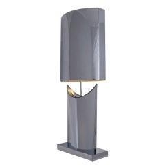 A Curtis Jere' Chrome Table Lamp