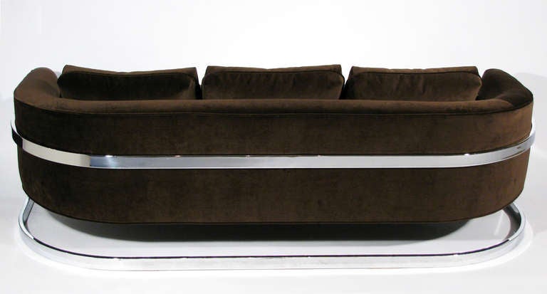 American A Milo Baughman Cantilevered Sofa