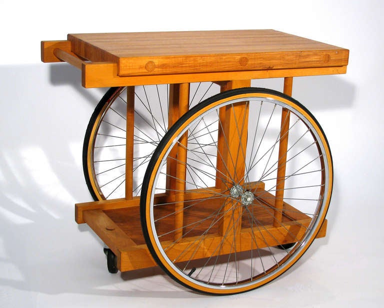 Maple California Design Bar Cart by Bill W. Sanders