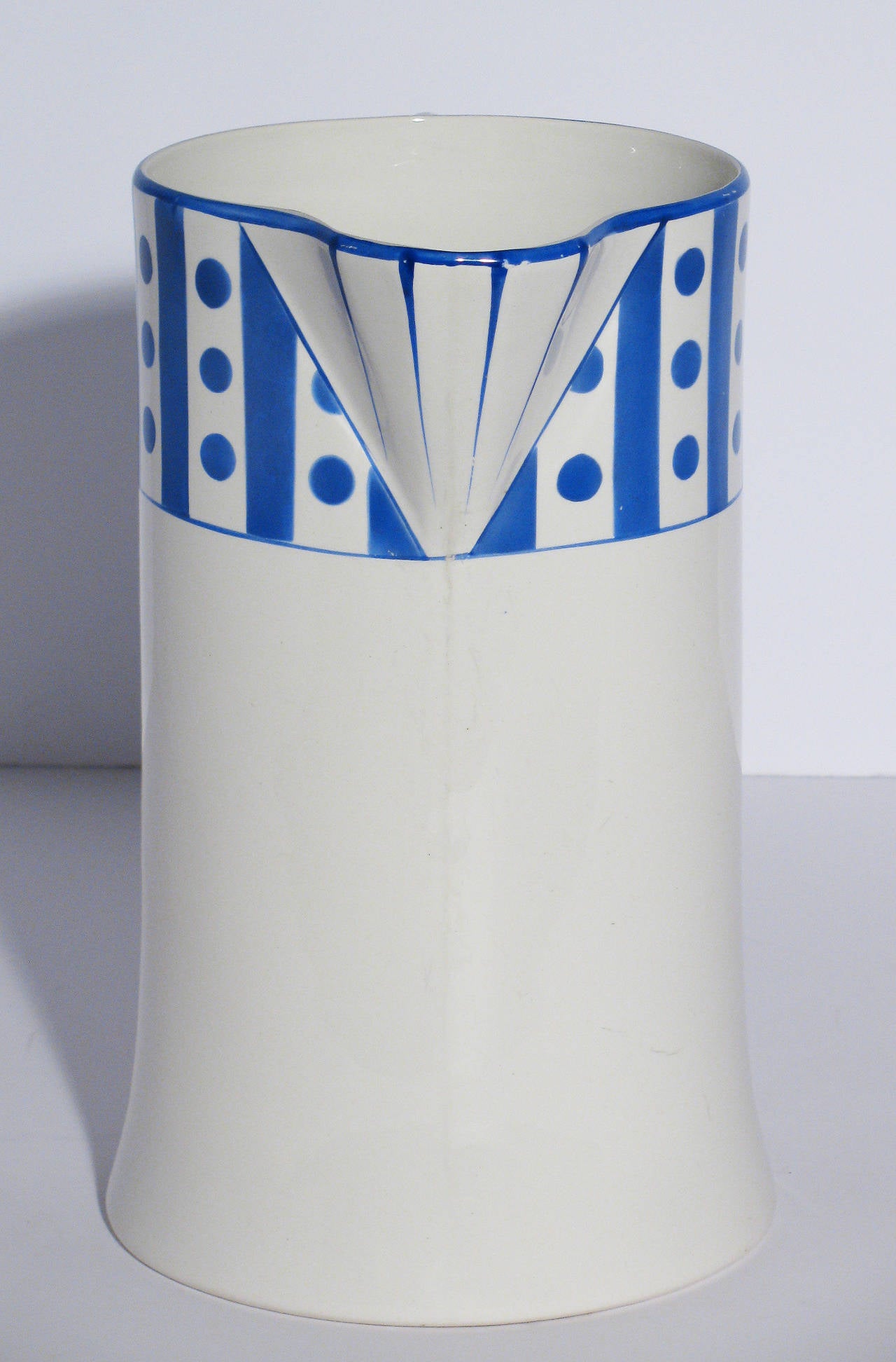 Mid-Century Modern Large Belgian Porcelain Pitcher and Bowl
