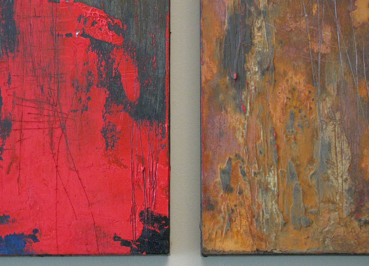 American Abstract Paintings on Wood 