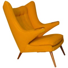 A Vintage Lounge Chair in the style of Hans Wegner, "Papa Bear".