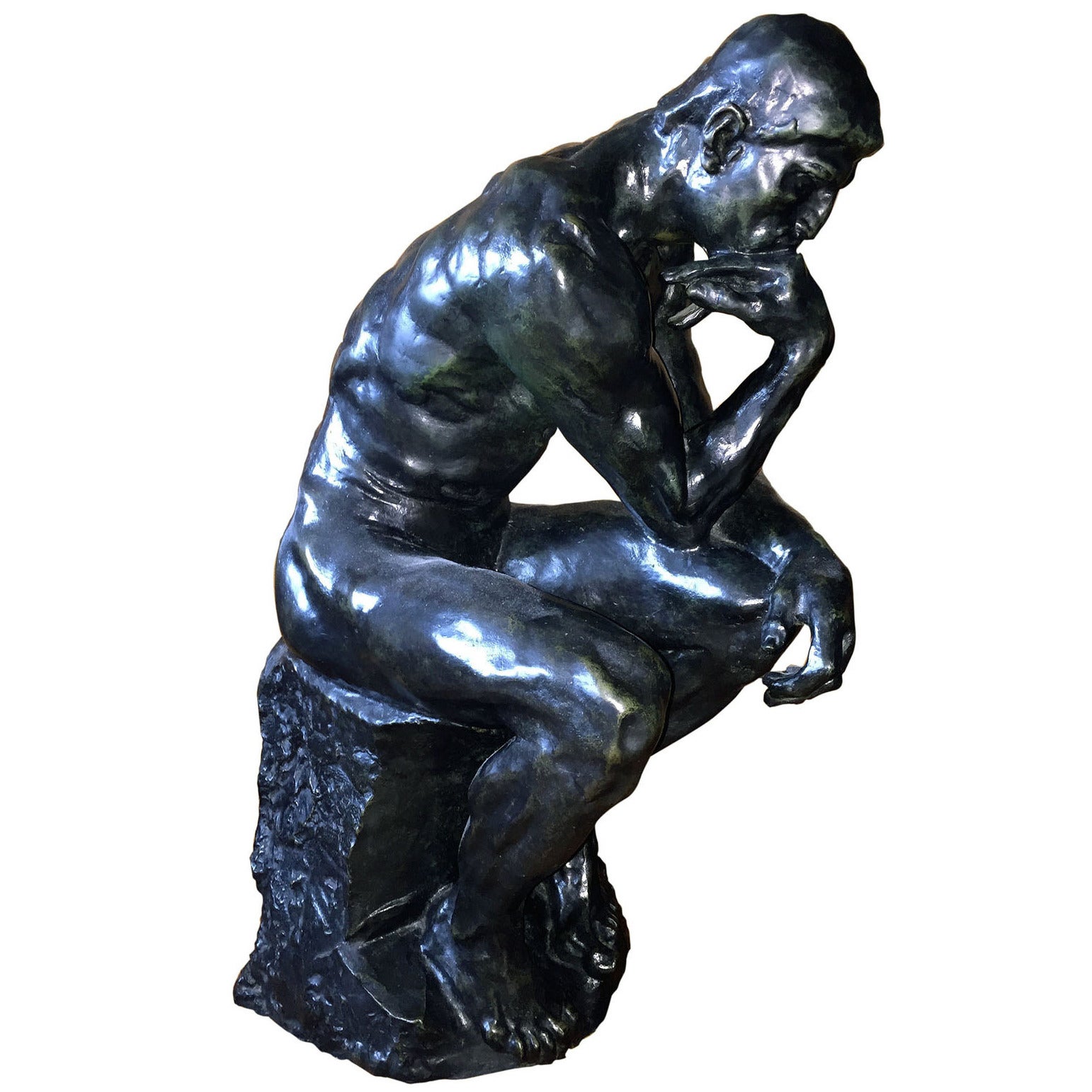Auguste Rodin “The Thinker” Bronze Sculpture For Sale