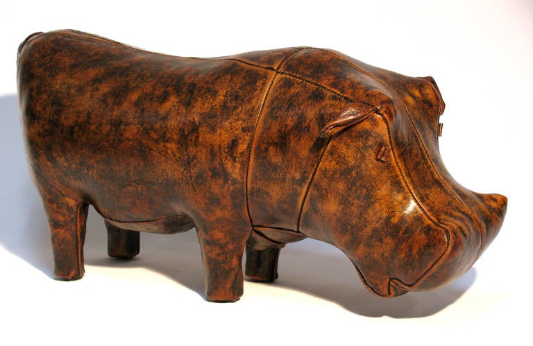 Mid-Century Modern Large Hippo Ottoman by Omersa for Abercrombie & Fitch