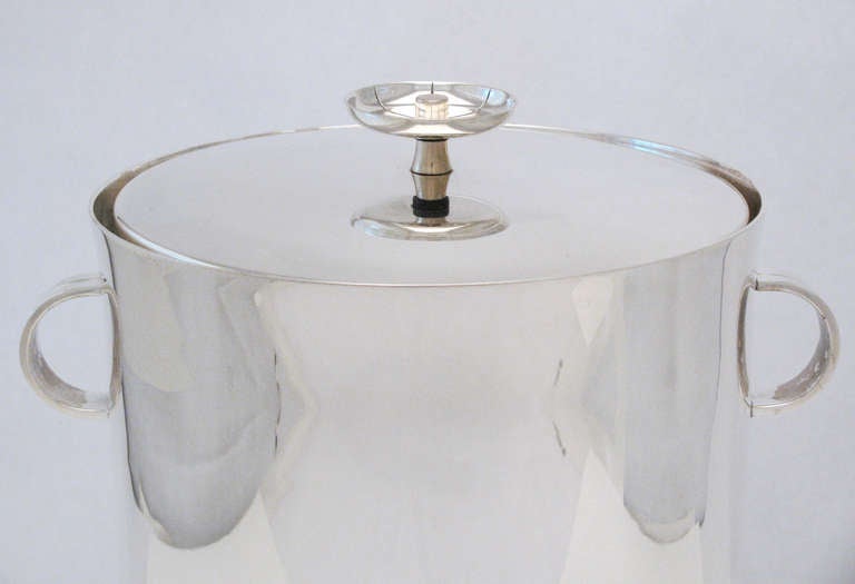 Mid-Century Modern Tommi Parzinger Silver Champagne Coolers or Ice Buckets