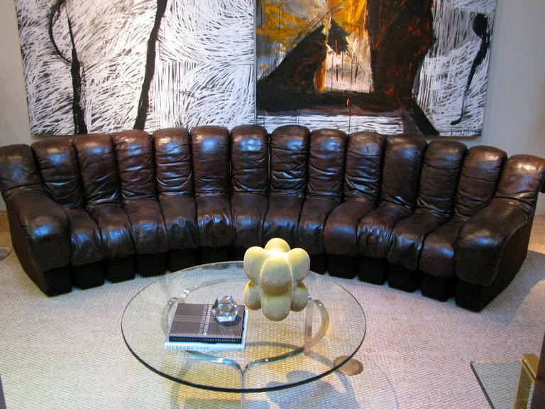 Swiss De Sede Leather Ds600 Endless Sofa