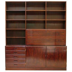 A Rosewood Secretary and Bookcase